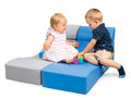 Softplay loungebankje GRIJS