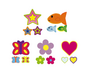 Stickers op rol, set van 5